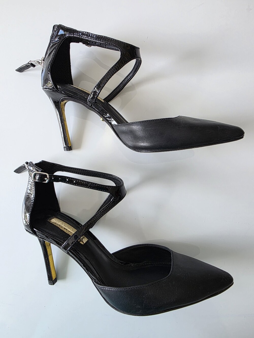 Lauren Ralph Lauren Black Pointed-Toe Heeled Pumps